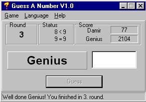 Guess A Number v1.0